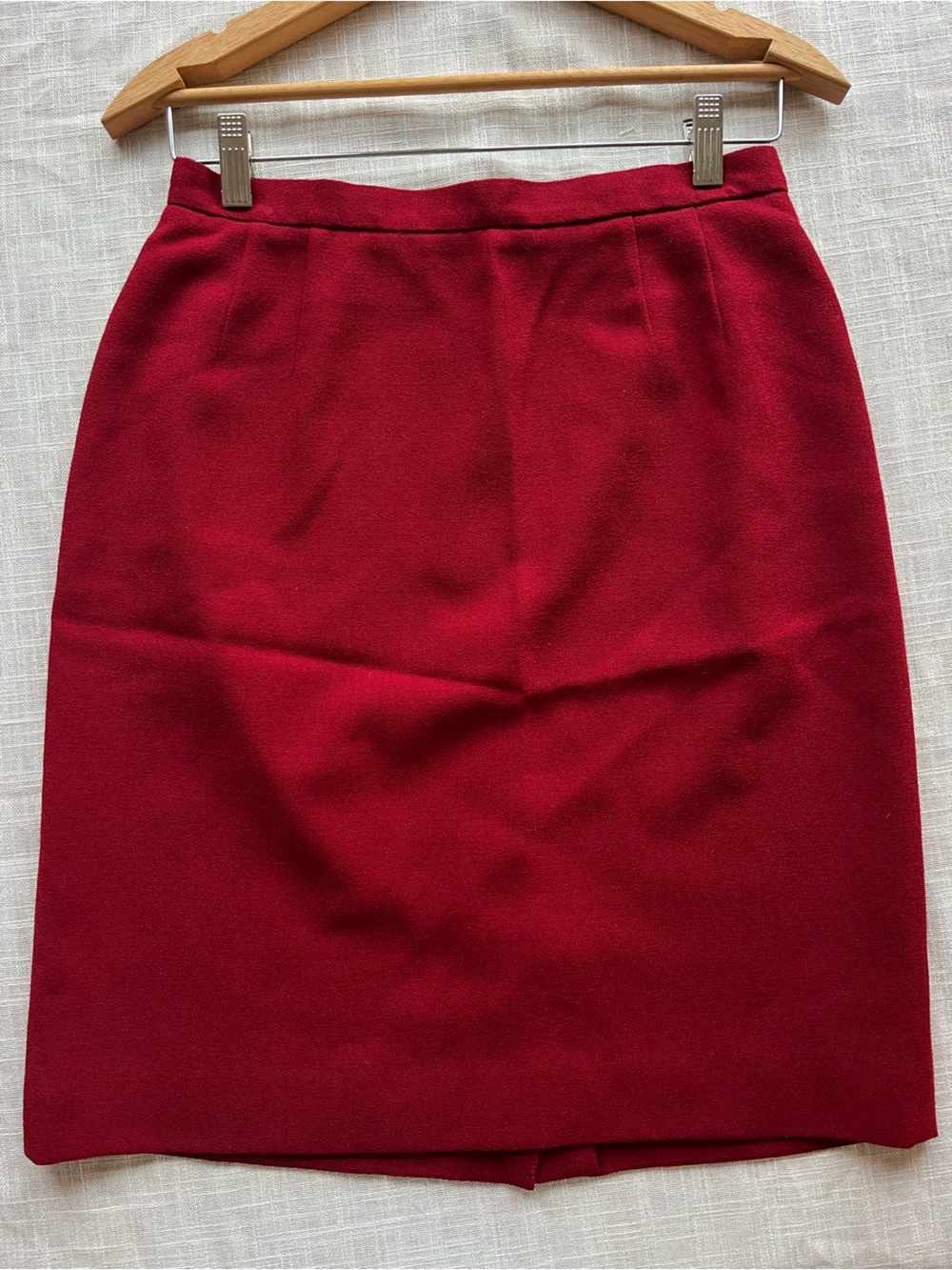 Scarlet Wool Mini Skirt - Vtg Liz Claiborne
